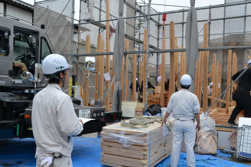 「宗像市田熊01」注文住宅現場リポート④【上棟式】
