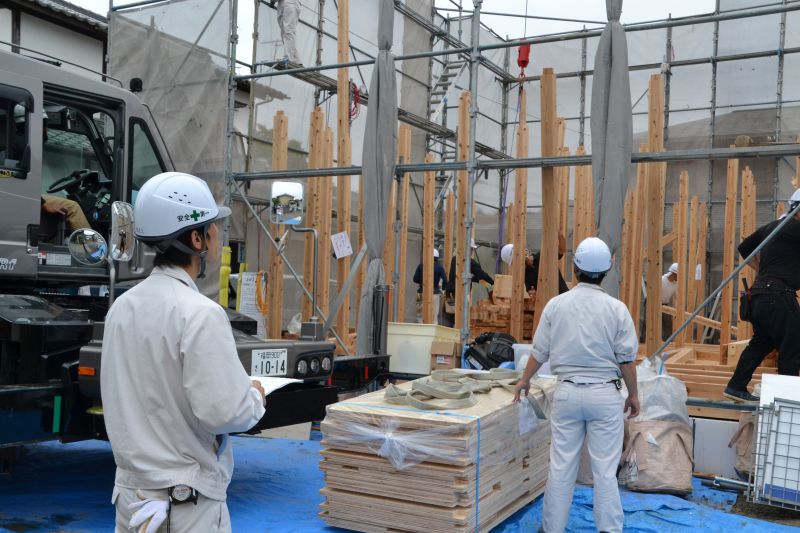 福岡県宗像市田熊01　注文住宅建築現場リポート④　～上棟式～