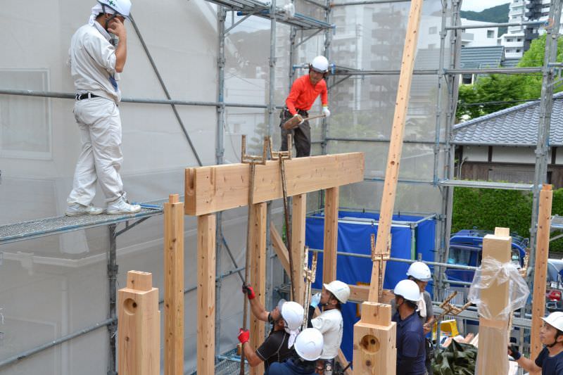 「福岡市南区柏原02」注文住宅現場リポート⑥【上棟式】