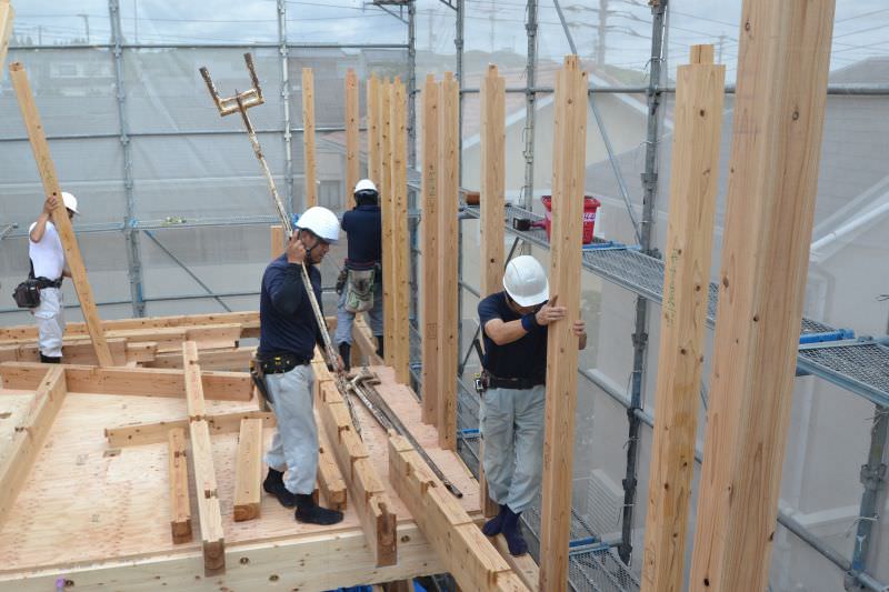 「福岡市南区柏原02」注文住宅現場リポート⑥【上棟式】