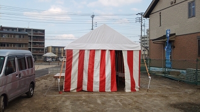 福岡市西区01　注文住宅建築現場リポート①　～地鎮祭～