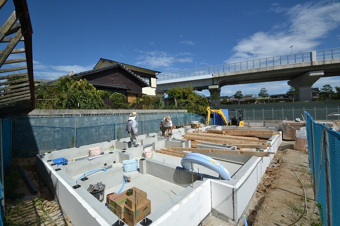 「福岡市南区10」注文住宅現場リポート④【木工事】【土台敷き】
