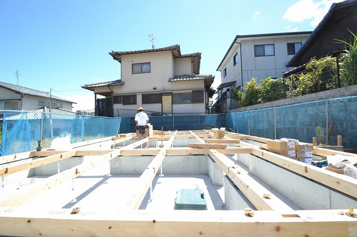 「福岡市南区10」注文住宅現場リポート④【木工事】【土台敷き】