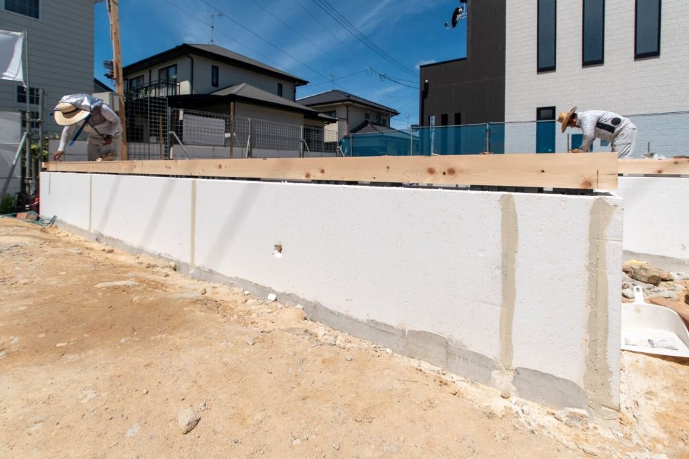 「福岡市南区23」注文住宅現場リポート④【木工事】【土台敷き】