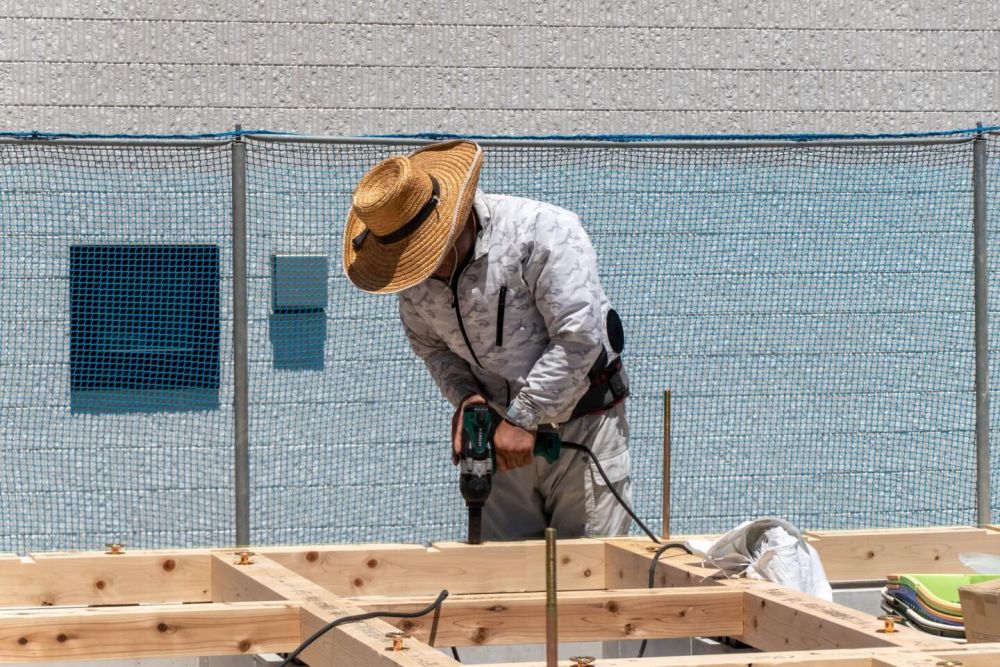 「福岡市南区23」注文住宅現場リポート④【木工事】【土台敷き】