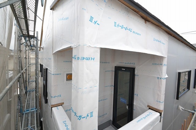「福岡市南区14」注文住宅現場リポート⑧【外装工事】【通期胴縁】