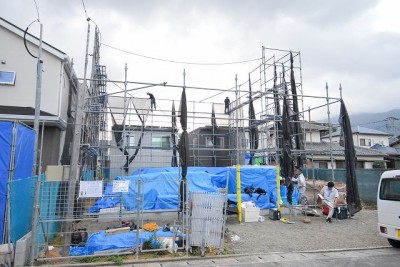 福岡市城南区03　注文住宅建築現場リポート④　～祝・上棟式 １日目～