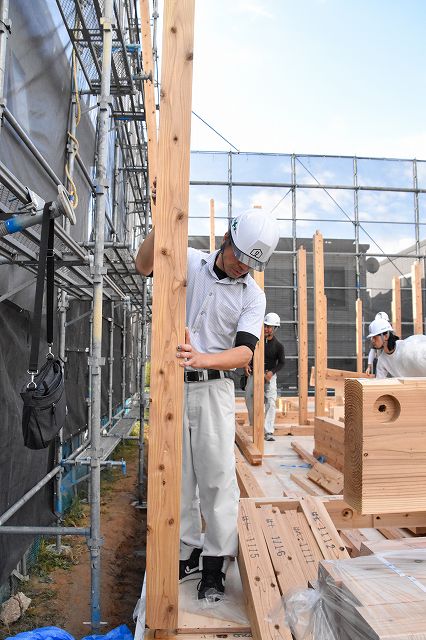 福岡市城南区03　注文住宅建築現場リポート④　～祝・上棟式 １日目～