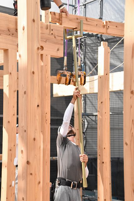 福岡市城南区03　注文住宅建築現場リポート④　～祝・上棟式 １日目～