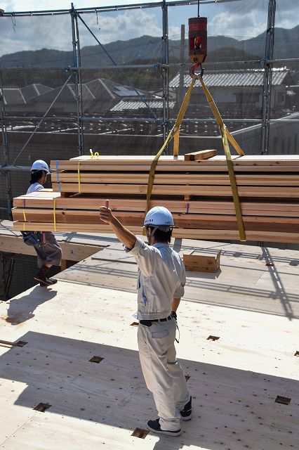 福岡市城南区03　注文住宅建築現場リポート④　～祝・上棟式 １日目～