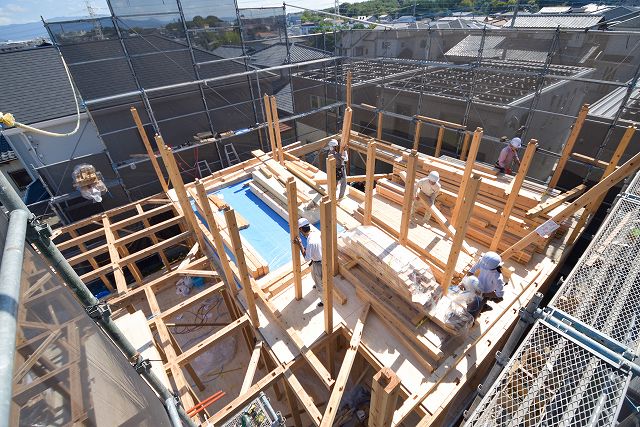 「福岡市城南区03」注文住宅現場リポート④【上棟式】