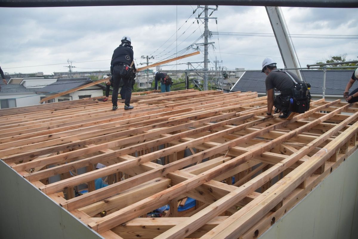 福岡市早良区有田01　注文住宅現場リポート④ ～上棟式・後編～