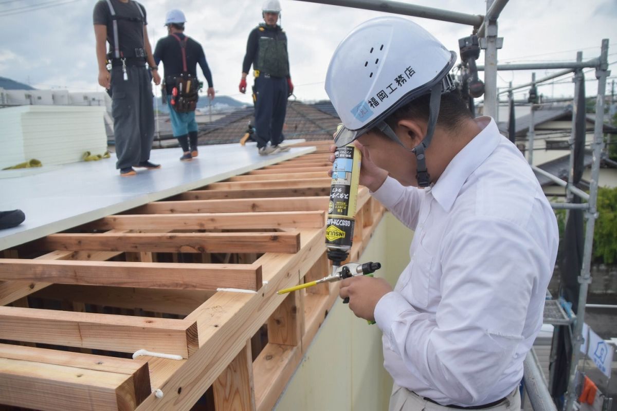 福岡市早良区有田01　注文住宅現場リポート④ ～上棟式・後編～