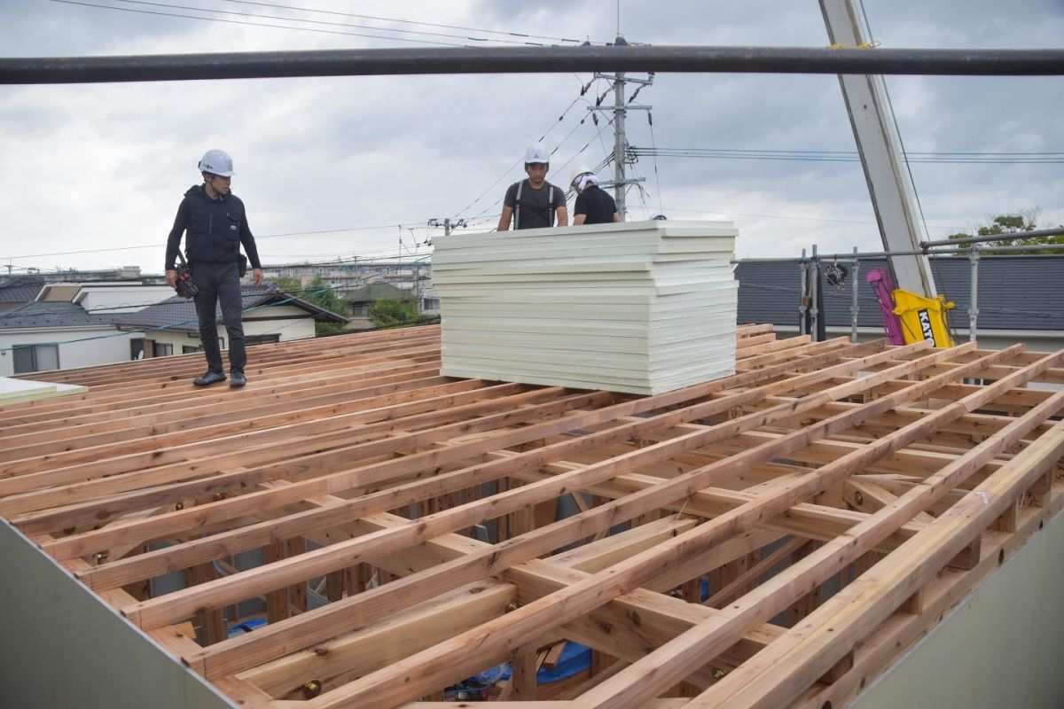 福岡市早良区有田01　注文住宅現場リポート④ ～上棟式・後編～