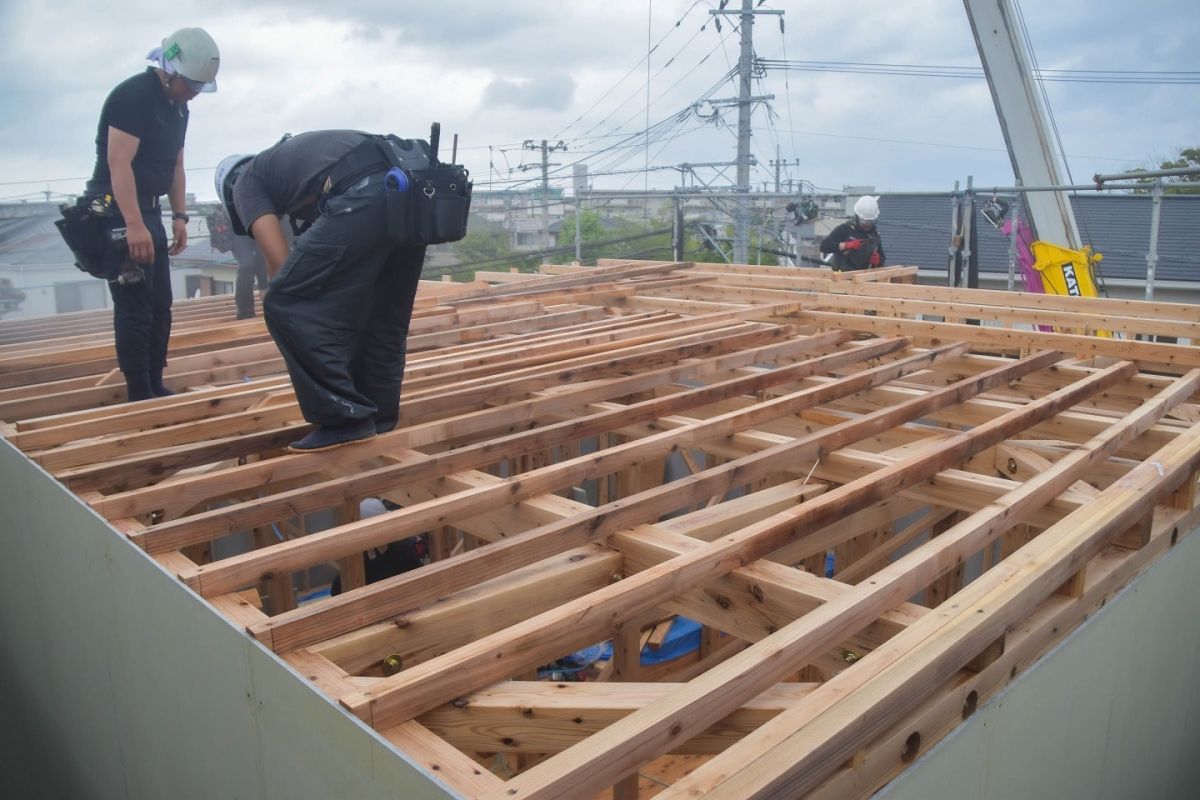 福岡市早良区有田01　注文住宅現場リポート④ ～上棟式・後編～