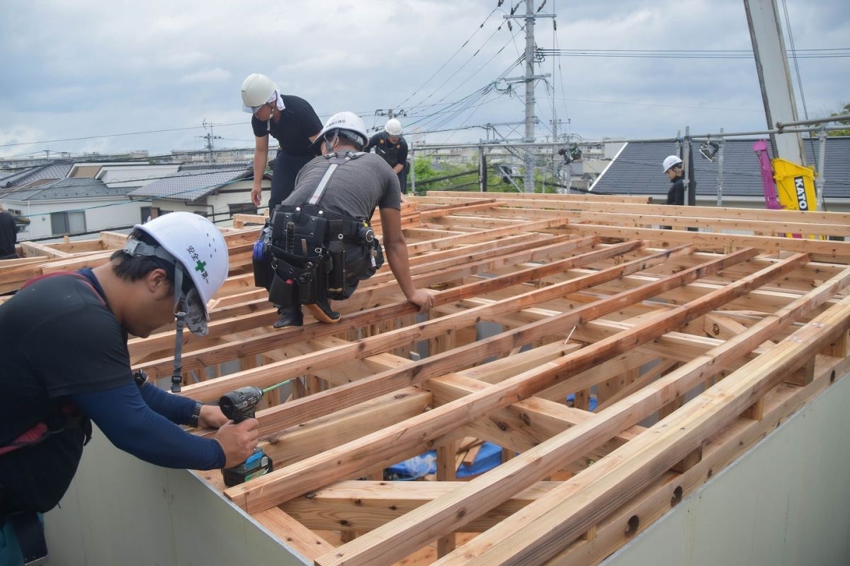 「福岡市早良区有田01」注文住宅現場リポート④【上棟式】