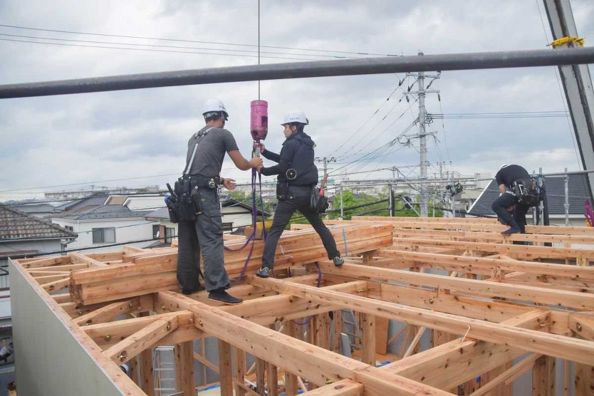 福岡市早良区有田01　注文住宅現場リポート④ ～上棟式・後編～