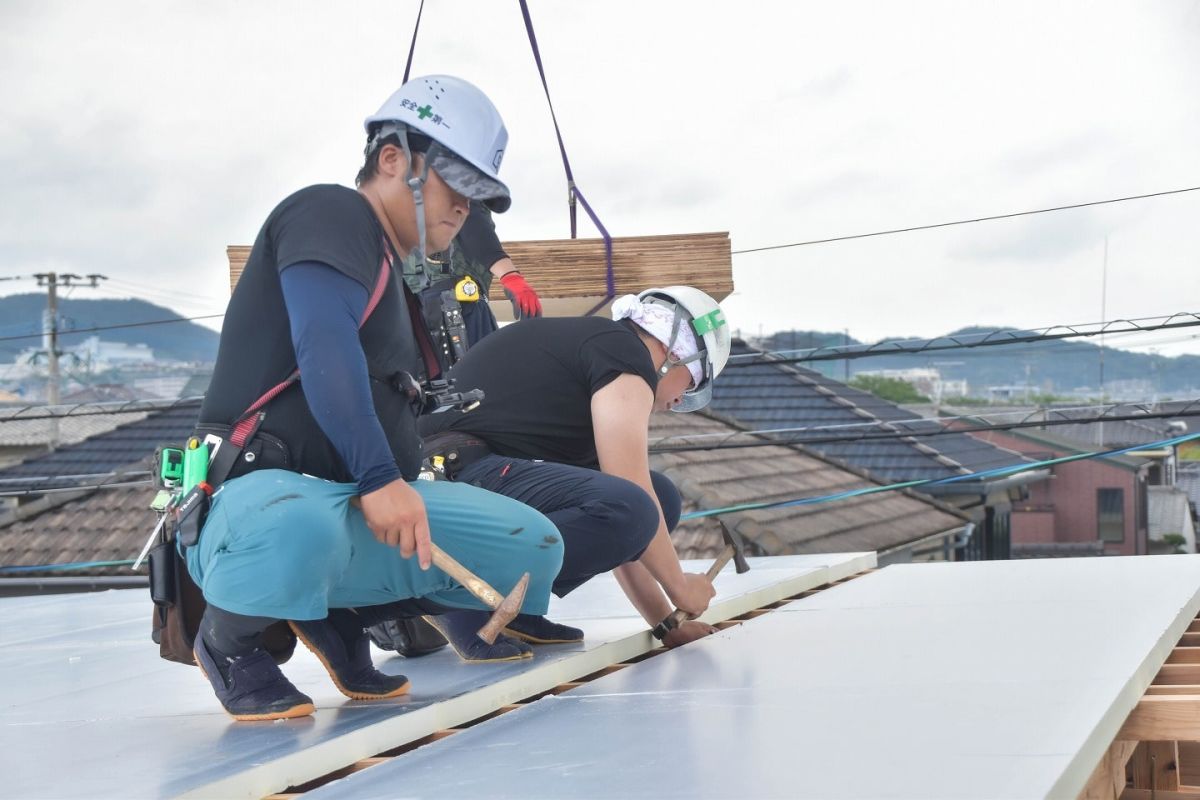 「福岡市早良区有田01」注文住宅現場リポート④【上棟式】