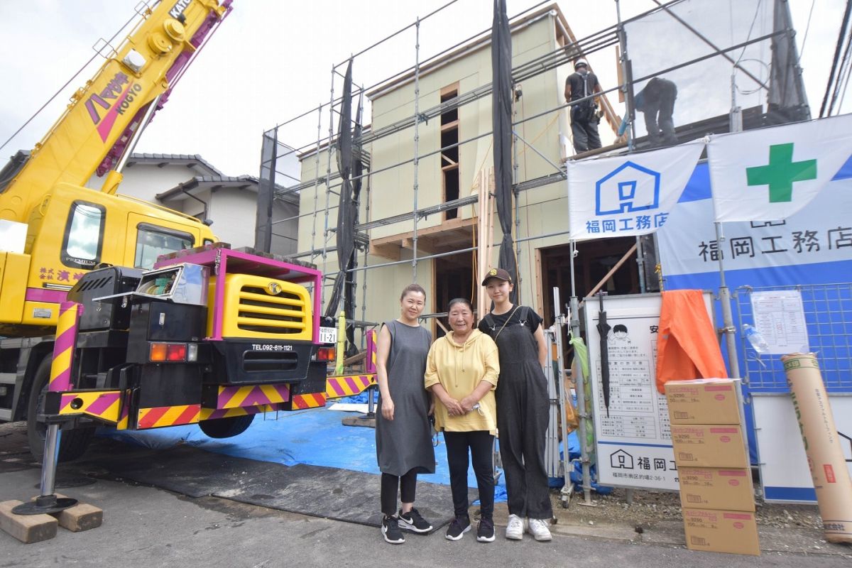 「福岡市早良区有田01」注文住宅現場リポート④【上棟式】