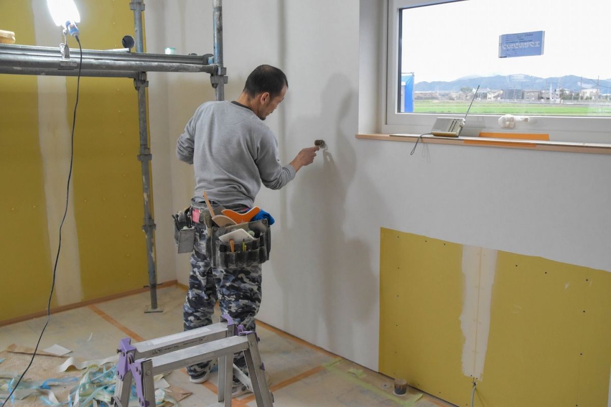 「三井郡大刀洗町04」注文住宅現場リポート⑦【内装工事】【クロス】
