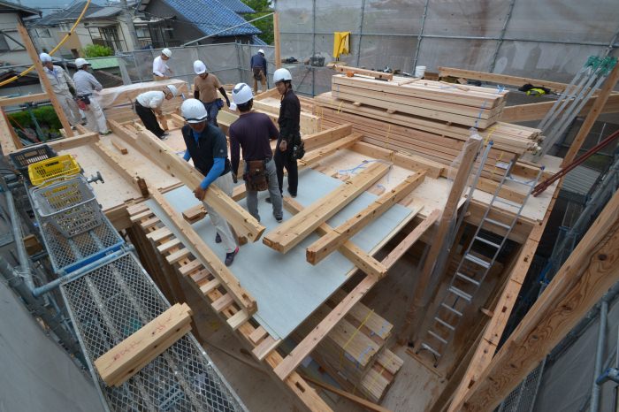 福岡市早良区01　注文住宅建築現場リポート⑥　～上棟式～