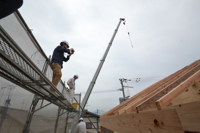 福岡市早良区01　注文住宅建築現場リポート⑥　～上棟式～