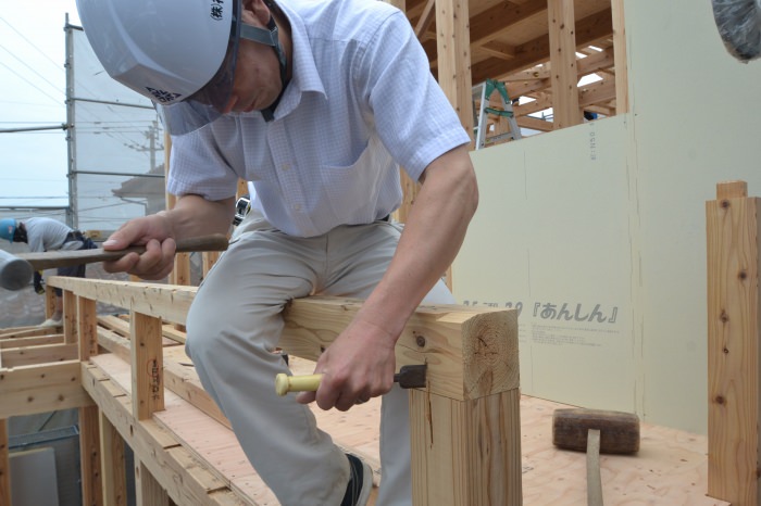 福岡市早良区01　注文住宅建築現場リポート⑥　～上棟式～