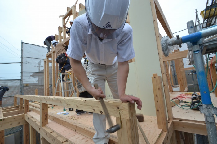 福岡市早良区01　注文住宅建築現場リポート⑥　～上棟式～