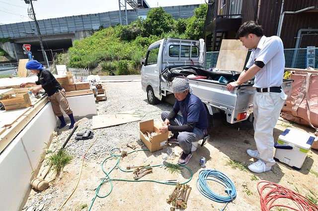 「筑紫野市05」注文住宅現場リポート④【木工事】【土台敷き】