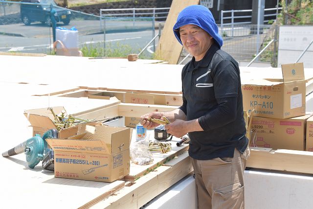 「筑紫野市05」注文住宅現場リポート④【木工事】【土台敷き】