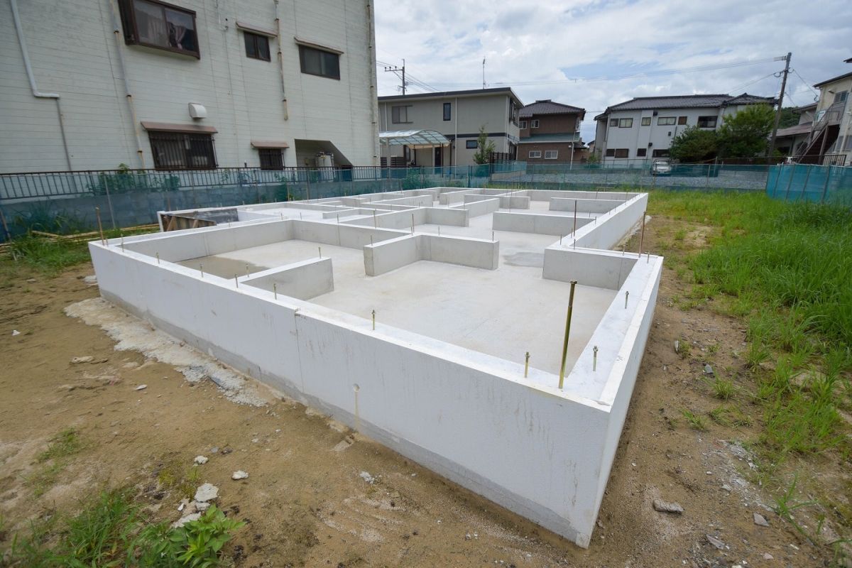 福岡県遠賀郡岡垣町01　注文住宅建築現場リポート②　～基礎工事完了～