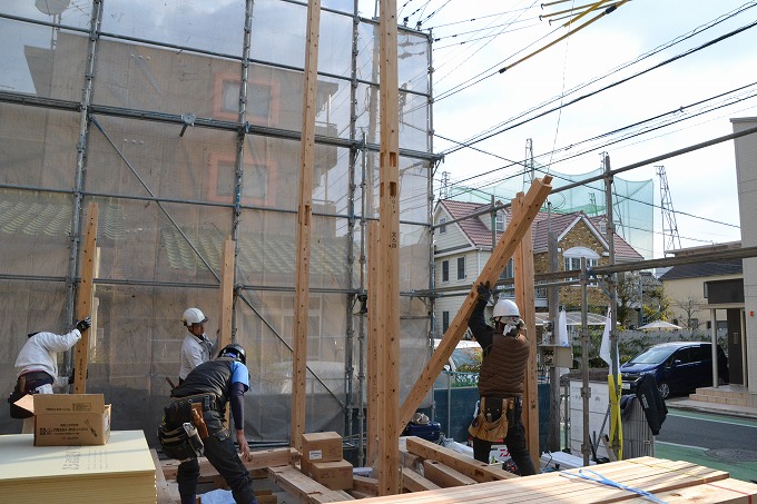 福岡市早良区03　注文住宅建築現場リポート④　～上棟式～