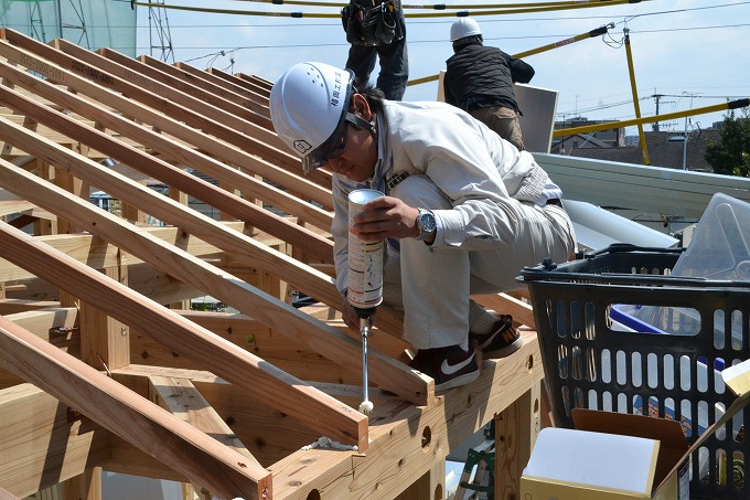 福岡市早良区03　注文住宅建築現場リポート④　～上棟式～