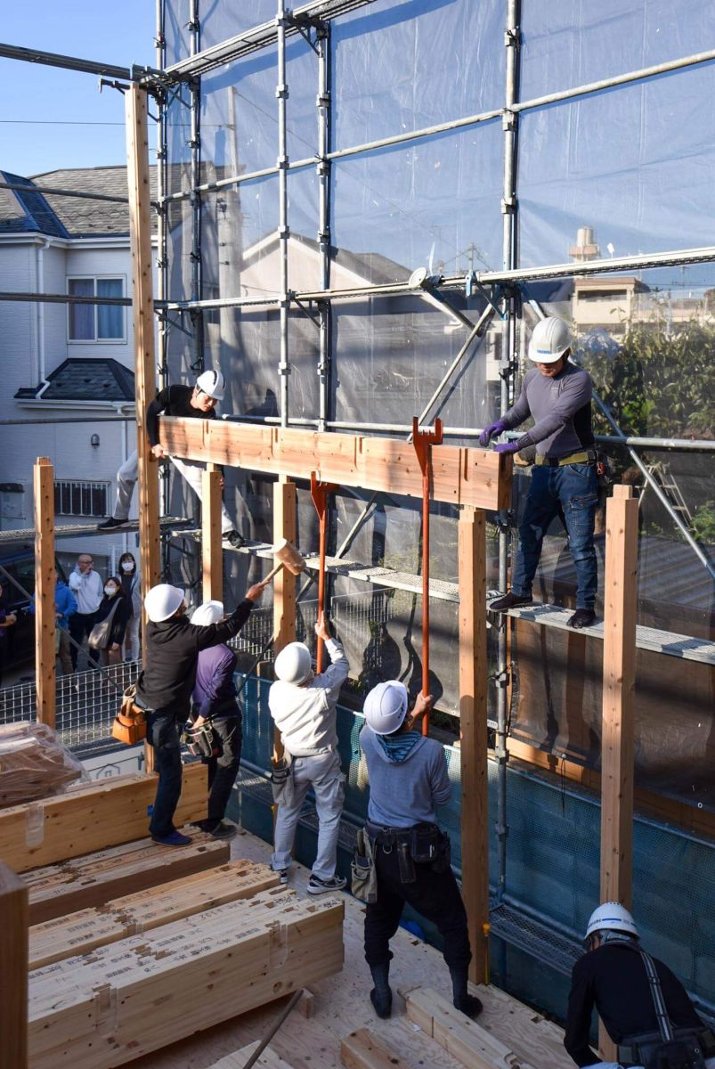 「福岡市城南区08」注文住宅現場リポート③【上棟式】