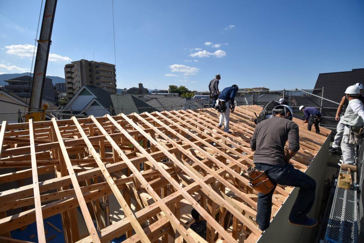 福岡県福岡市城南区08　注文住宅建築現場リポート③　～上棟式・前編～