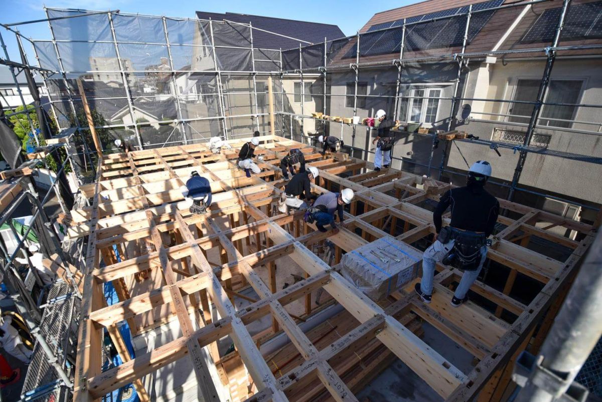 「福岡市城南区08」注文住宅現場リポート③【上棟式】