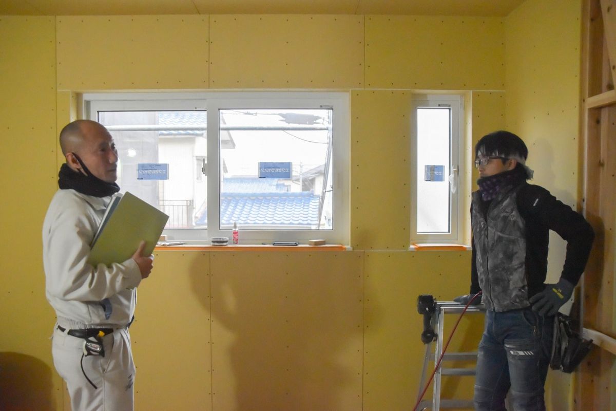 「福岡市城南区10」注文住宅現場リポート④【木工事】【石膏ボード】
