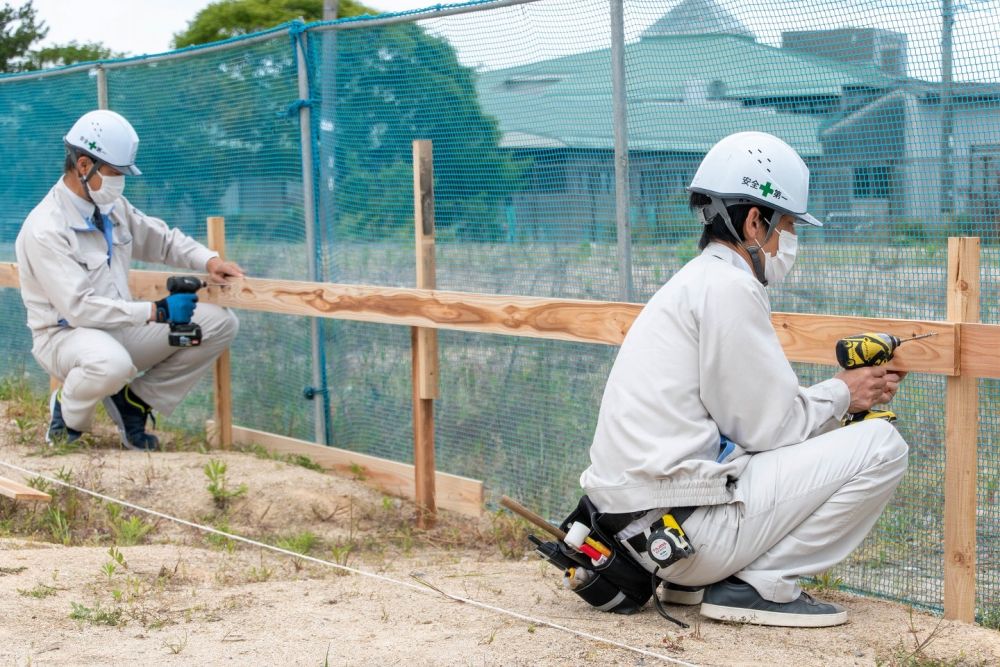 福岡県糟屋郡粕屋町03　注文住宅建築現場リポート②　～基礎工事・遣り方～