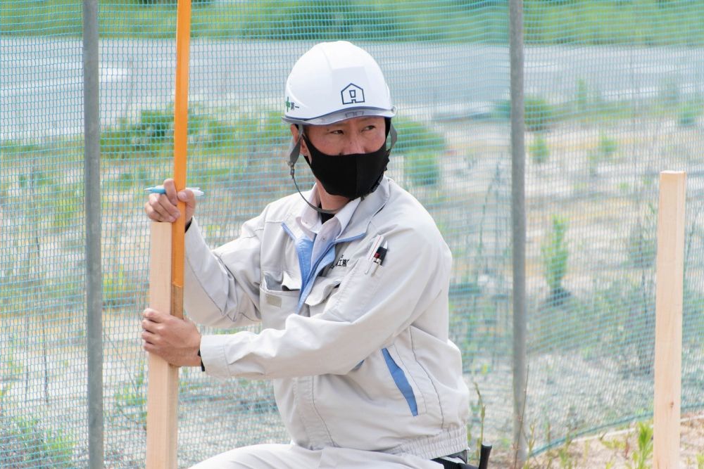 福岡県糟屋郡粕屋町03　注文住宅建築現場リポート②　～基礎工事・遣り方～