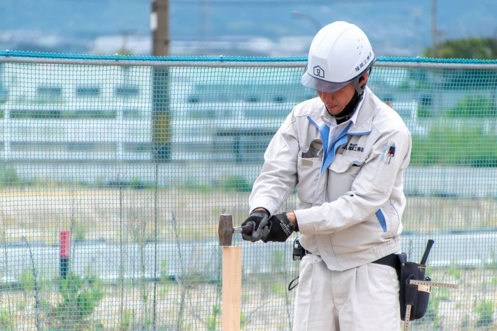 福岡県糟屋郡粕屋町03　注文住宅建築現場リポート②　～基礎工事・遣り方～