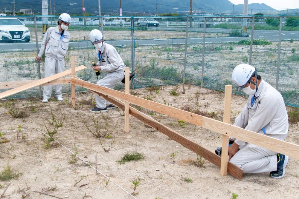 「糟屋郡粕屋町03」注文住宅現場リポート②【基礎工事】【遣り方】