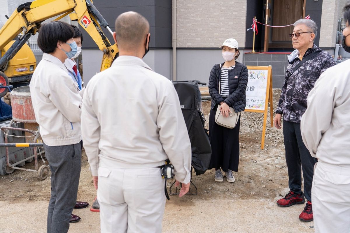 福岡県福岡市城南区10　注文住宅建築現場リポート⑥　～お引き渡し式～