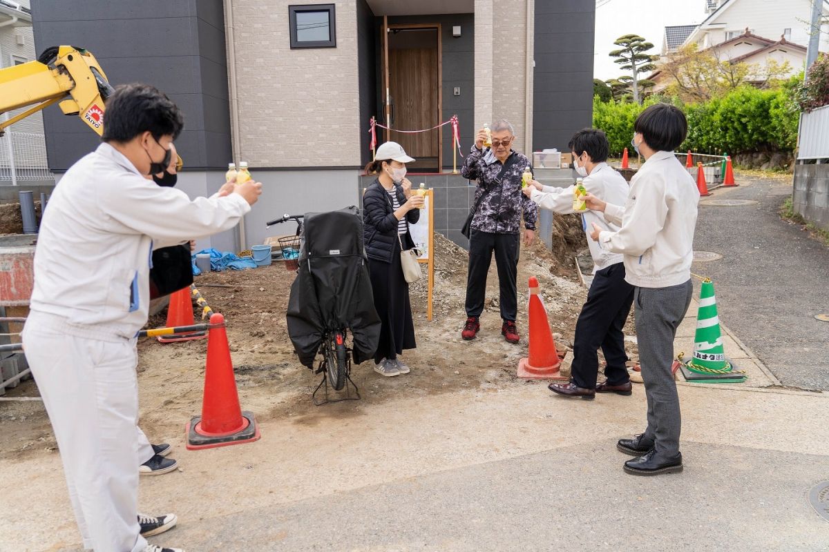 福岡県福岡市城南区10　注文住宅建築現場リポート⑥　～お引き渡し式～