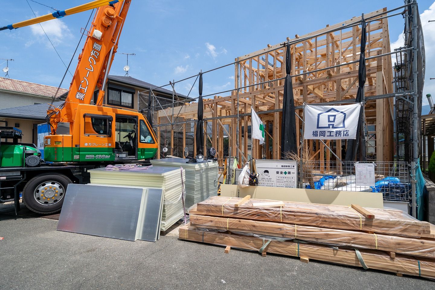 「直方市02」注文住宅現場リポート②【上棟式】