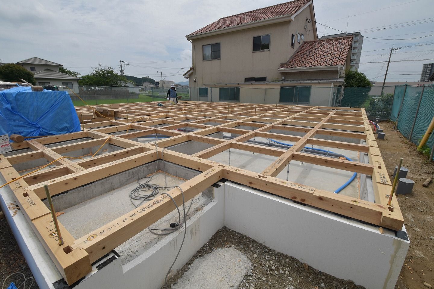 「福津市13」注文住宅現場リポート⑤【土台敷き】