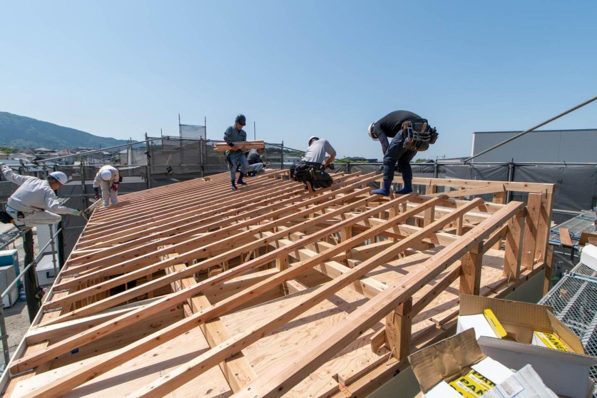 「福岡市南区柏原05」注文住宅現場リポート④【上棟式】