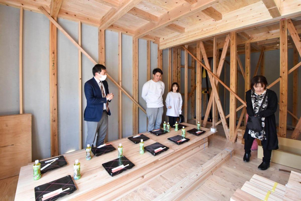 「福岡市南区柏原05」注文住宅現場リポート④【上棟式】
