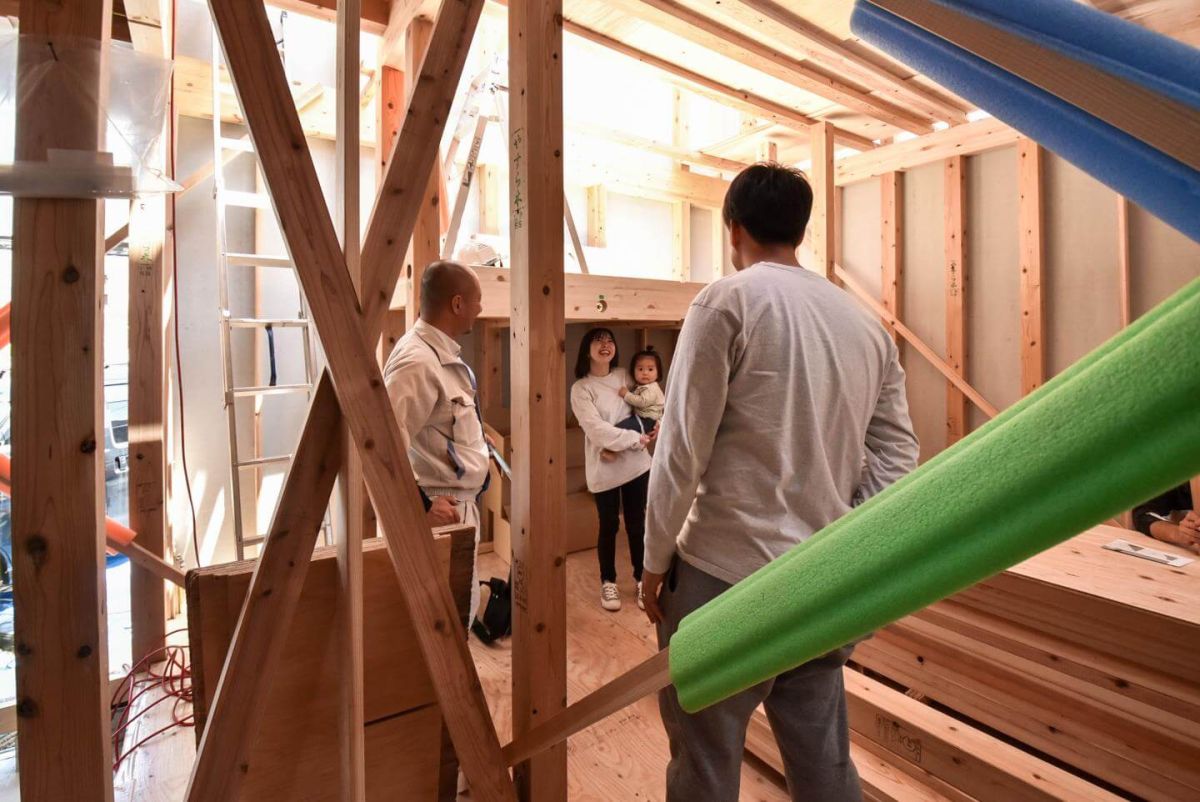 「福岡市南区柏原05」注文住宅現場リポート④【上棟式】