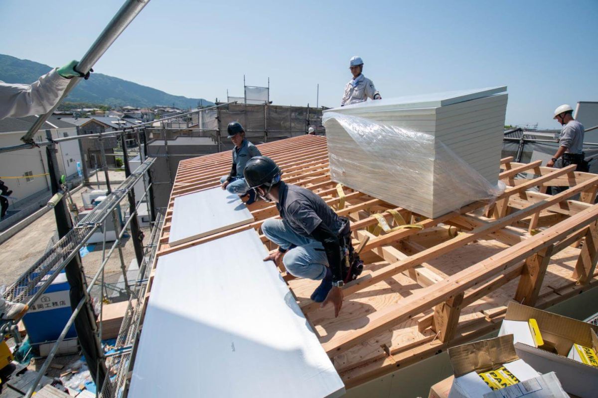 「福岡市南区柏原05」注文住宅現場リポート④【上棟式】