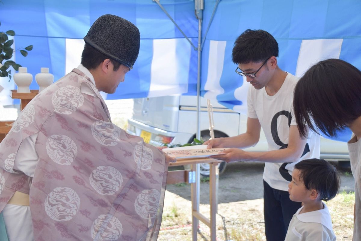 福岡県福岡市西区08　注文住宅建築現場リポート①　～地鎮祭～